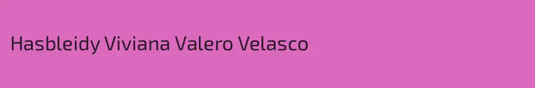 Hasbleidy Viviana Valero Velasco